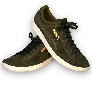 Puma | Vikky Lo Suede Sneaker | Olive Green | Size 9.5